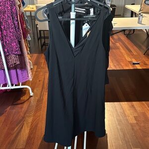 Zara Black V-Neck Dress